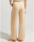 Pantalon 100% Lin Ravia beige