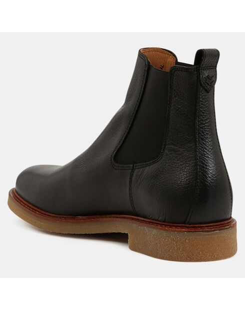 Chelsea Boots en Cuir crêpe noires