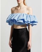 Top Antoinette bleu ciel