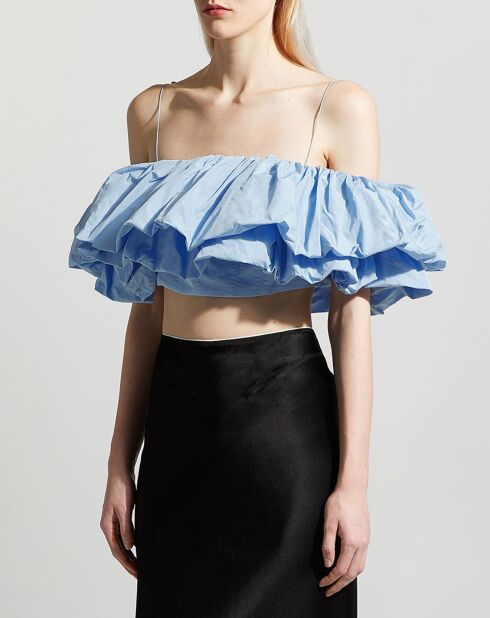Top Antoinette bleu ciel