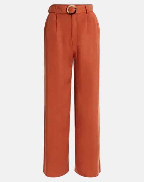 Pantalon large Lucia brique