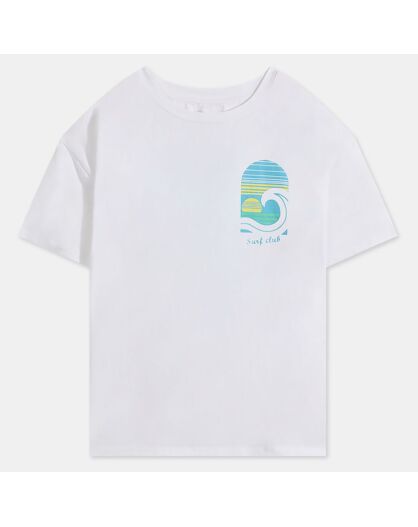 T-Shirt Liane mc print blanc