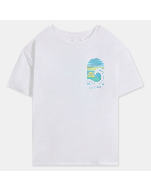 T-Shirt Liane mc print blanc