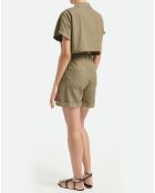 Combinaison en Coton & Lin Atalante verte