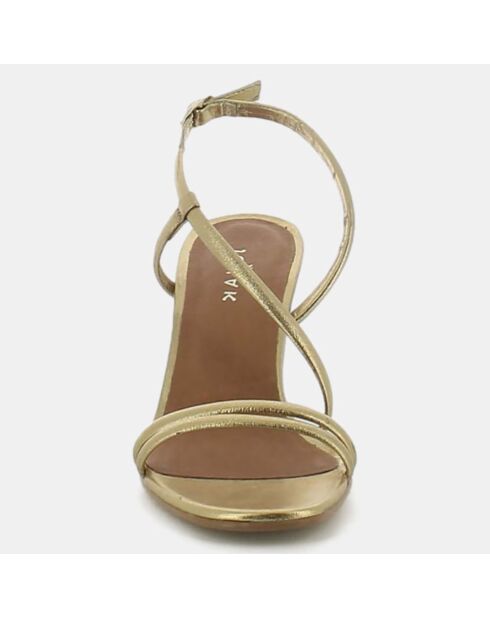 Sandales en Cuir Vicente dorées - Talon 8 cm