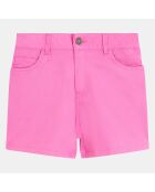 Short en Coton Bio Moona twill rose