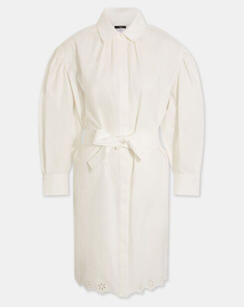 Robe en Coton & Lin Corinto blanche