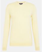 Pull 100% Laine mérinos Terive jaune clair