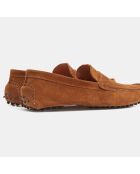 Mocassins en Cuir camel