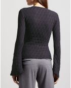 Top texturé Alienor gris anthracite