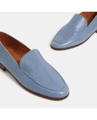 Mocassins en Cuir bleu jean
