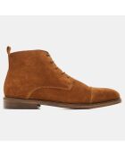 Derbies en Cuir mid camel