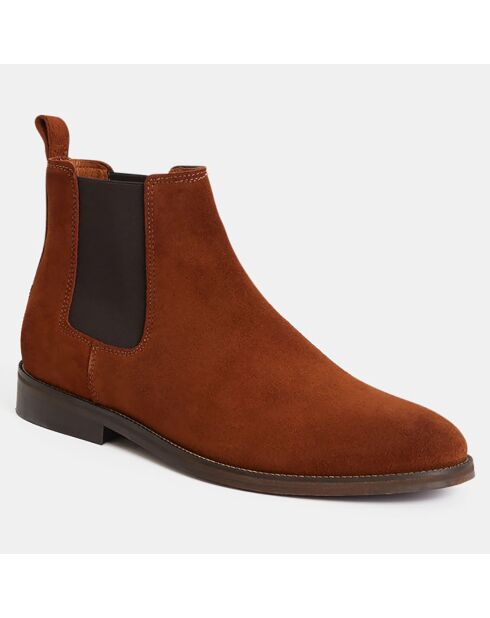 Chelsea Boots en Cuir camel