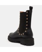 Chelsea Boots avec studs noires