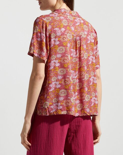 Chemise Leonie imprimée rose
