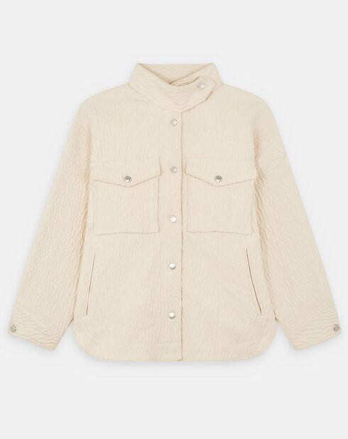 Veste texturée Rosana beige