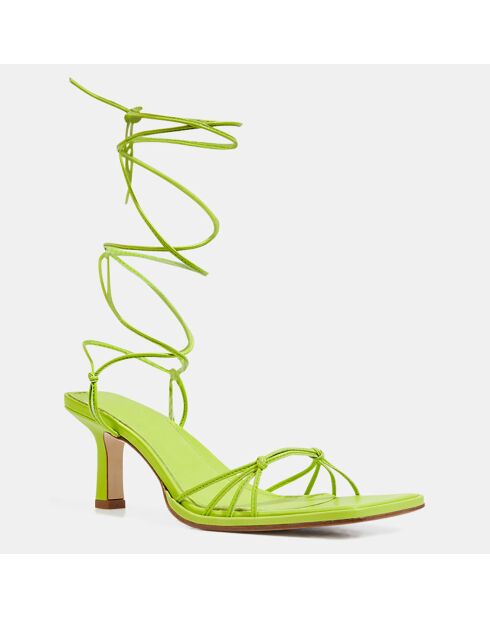 Sandales en Cuir Roda vertes - Talon 7 cm