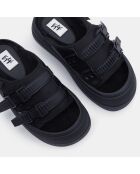 Mules intérieur Polaire Capri noires