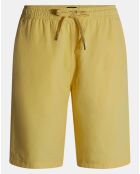 Bermuda en Coton & Lin Pudocklin  jaune clair