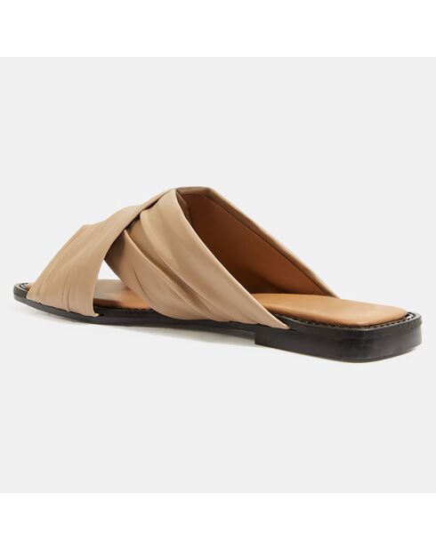 Mules Gabriella in pelle beige