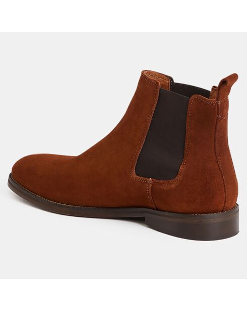 Chelsea Boots en Cuir camel