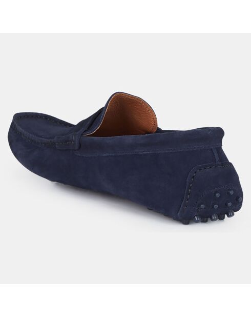 Mocassins en Cuir bleu marine