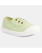 Baskets en Toile biologique vert clair
