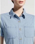 Robe en denim Namibie bleue