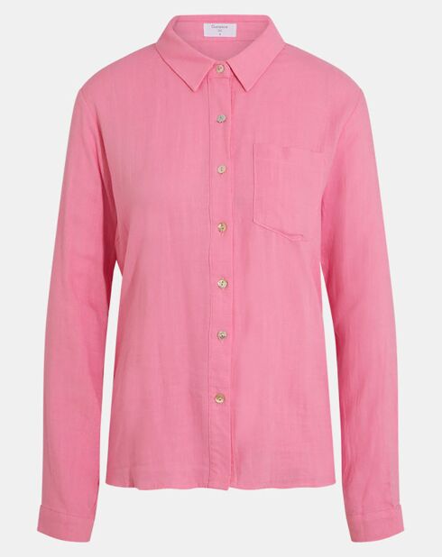 Chemise en Lin mélangé Leane rose vif