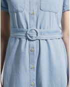 Robe en denim Namibie bleue
