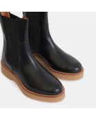 Chelsea Boots poulain noires - Talon 4 cm