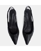 Slingbacks en Cuir Cyd noirs