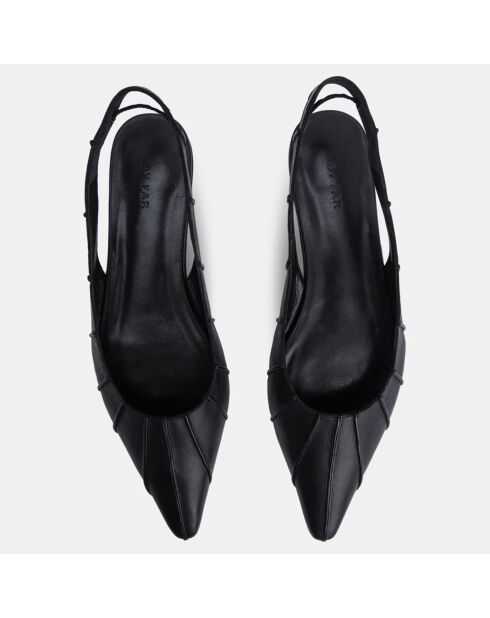 Slingbacks en Cuir Cyd noirs