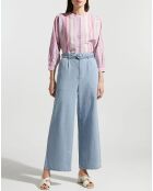 Pantalon large Lucia bleu