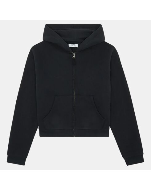 Sweat zippé Cecilia court noir