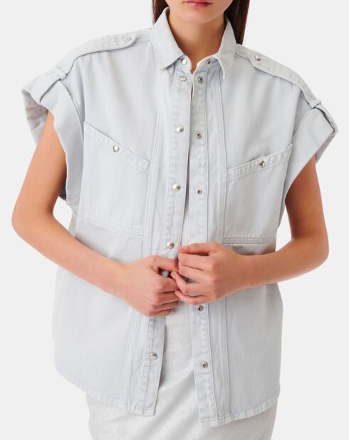Chemise Azali bleu clair