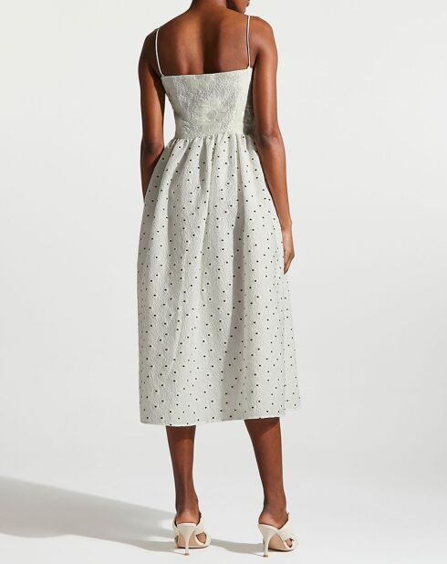 Robe gaufrée Anny blanche