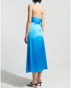 Robe en Soie mélangée Lily  bleu vif