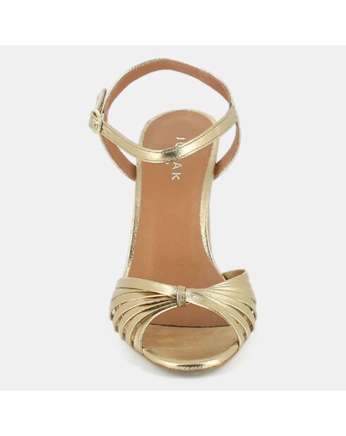 Sandales en Cuir Vinto dorées - Talon 8.5 cm