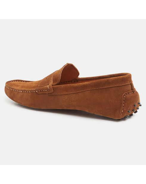 Mocassins en Cuir camel