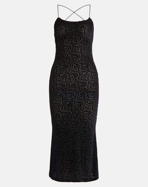 Robe Shaanti bretelle dos croisé noire