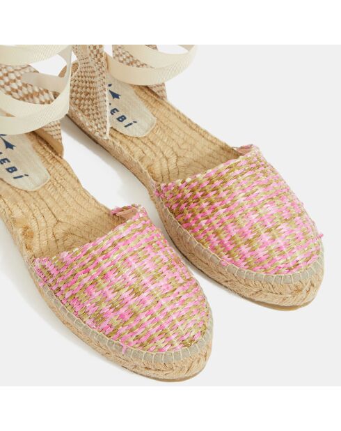 Espadrilles Valenciana rose/multicolore