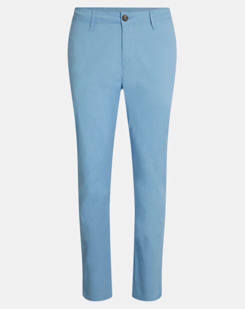 Pantalon en Coton Bio Pulight chino light bleu moyen