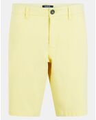 Bermuda en Coton Bio Pumuda basic jaune clair