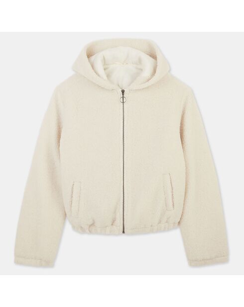 Blouson en Fausse Fourrure Faustine beige