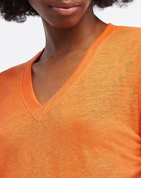 T-Shirt  100% Lin Aribo orange