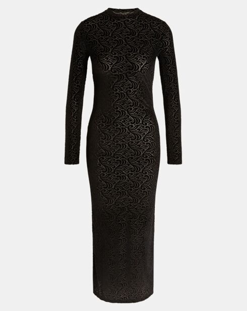 Mireille schwarzes Kleid mit offenem Rücken
