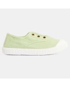 Baskets en Toile biologique vert clair