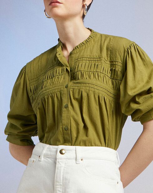 Top Rhum vert foncé