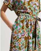 Robe Ricou print fleurs multicolore